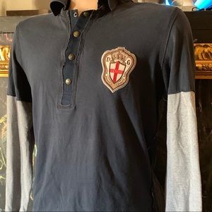 DOLCE & GABBANA •VINTAGE• Embroidered Polo Shirt